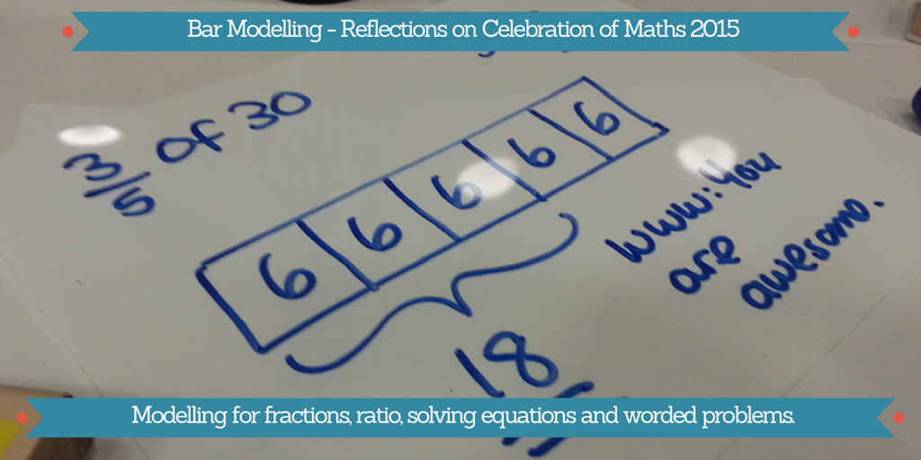 Bar modelling – reflections on Celebration of Maths 2015