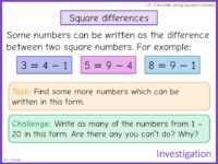 Square differences