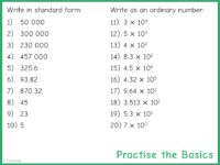 PTB Converting to and from standard form