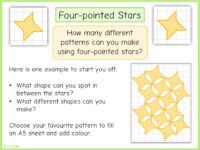 Four-pointed stars