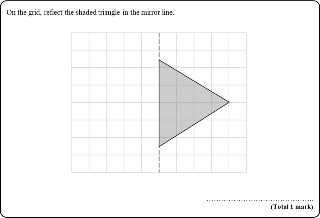 J22 1F 3 Reflection using mirror line